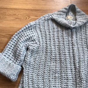 Saturday Sunday Anthropologie Womens Pullover Sweater Chunky Knit Blue Small